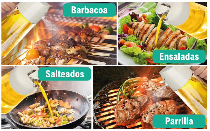 Aceitera dispensadora 2 en 1